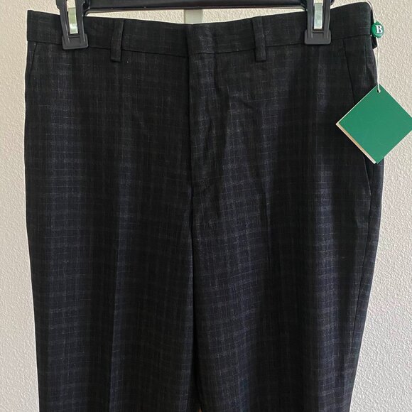 B by Brooks Brothers Big Boys Charcoal Classic Dress Pants Size 18R Stretch - Picture 3 of 4